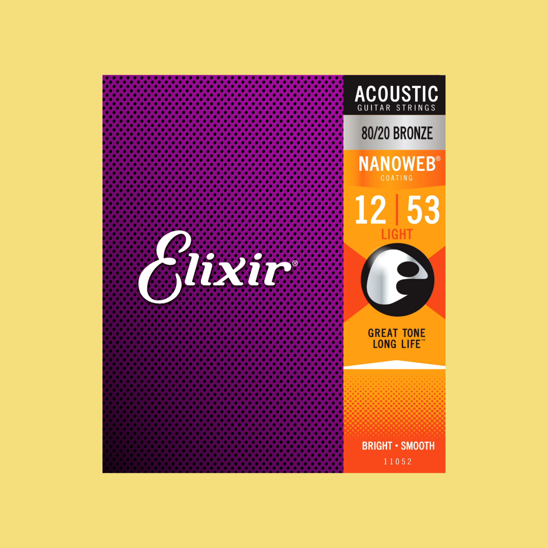 Elixir 11052 Acoustic Nanoweb 80 20 Bronze Light 12 53 Music2u