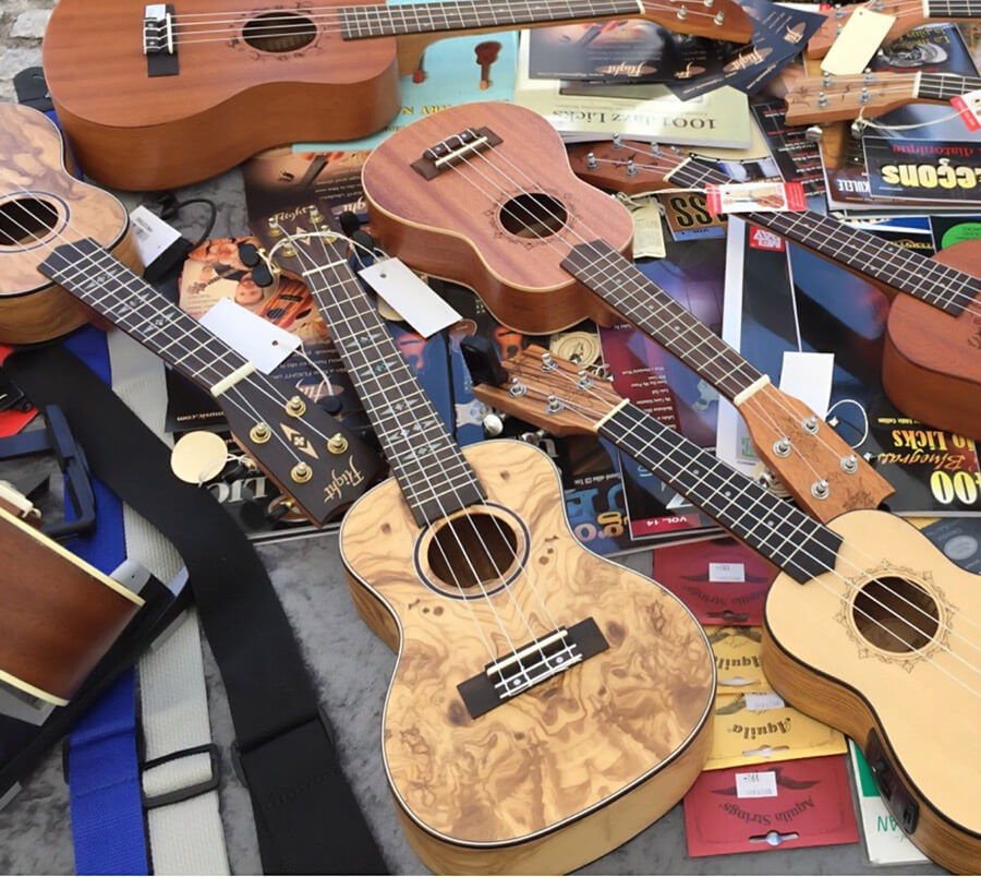 ukuleles