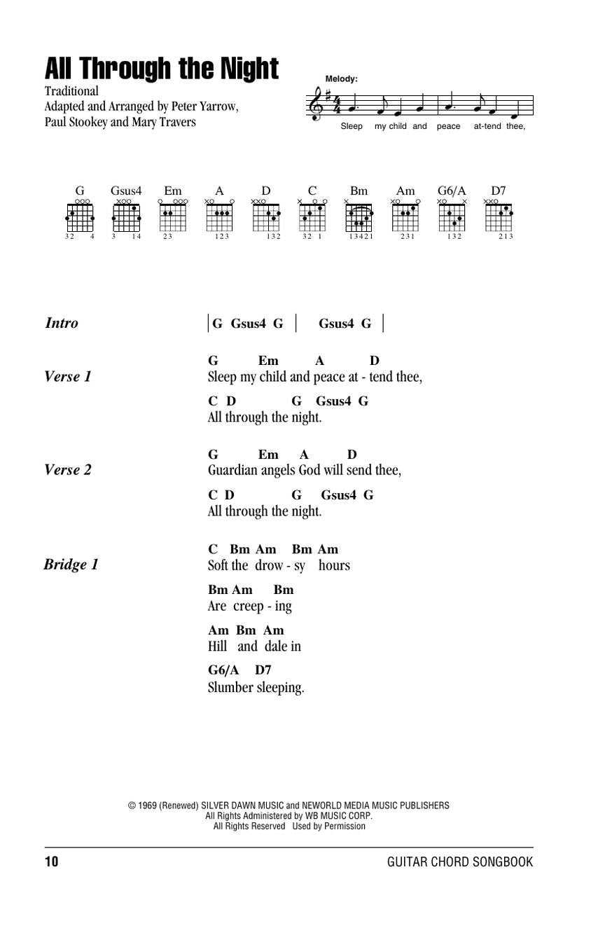 Guitar Chord Songbook - Peter Paul & Mary (43 Songs)