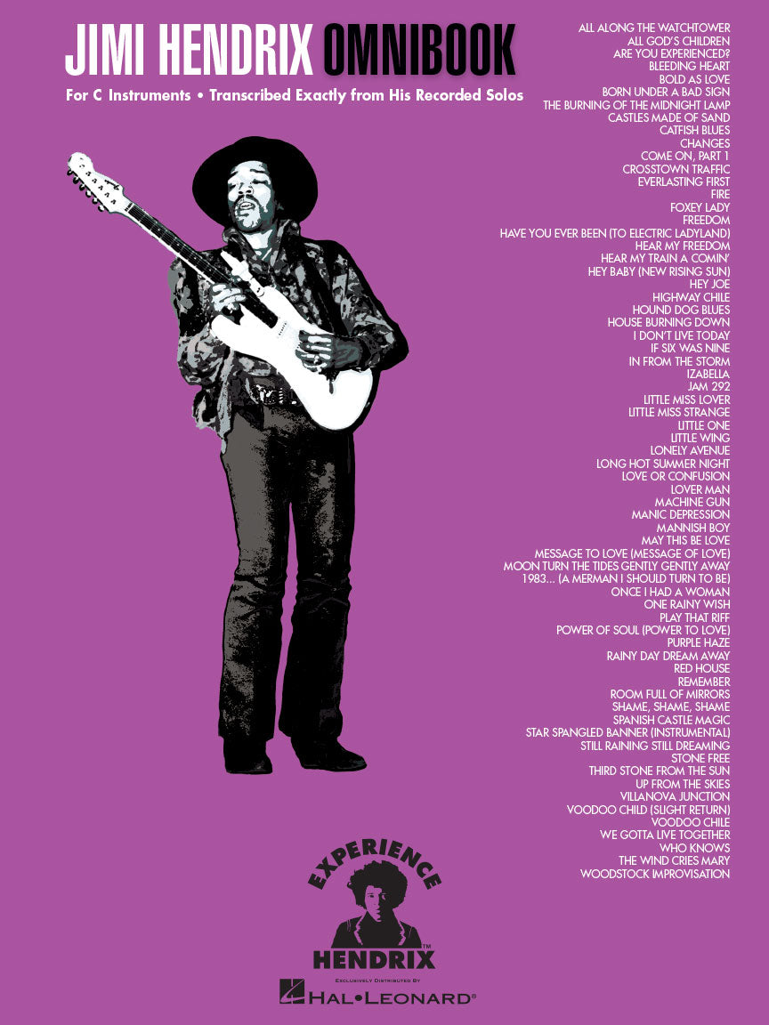 Jimi Hendrix Omnibook For C Instruments - 65 Songs Songbooks