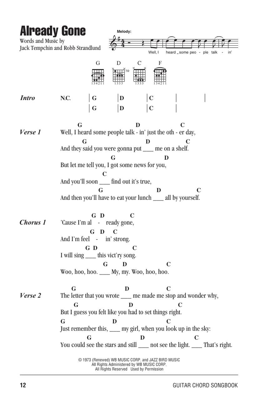 Eagles Guitar Chord Songbook