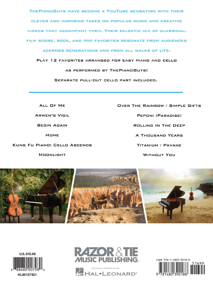 The Piano Guys Simplified Favourites Volume 1 - Easy & Cello Book Keyboard