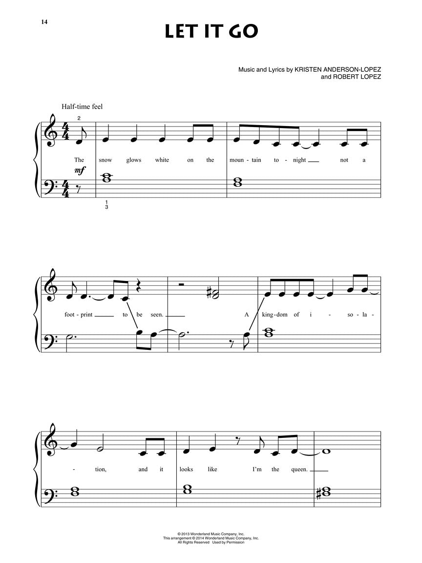 Frozen - Beginning Piano Solo Songbook