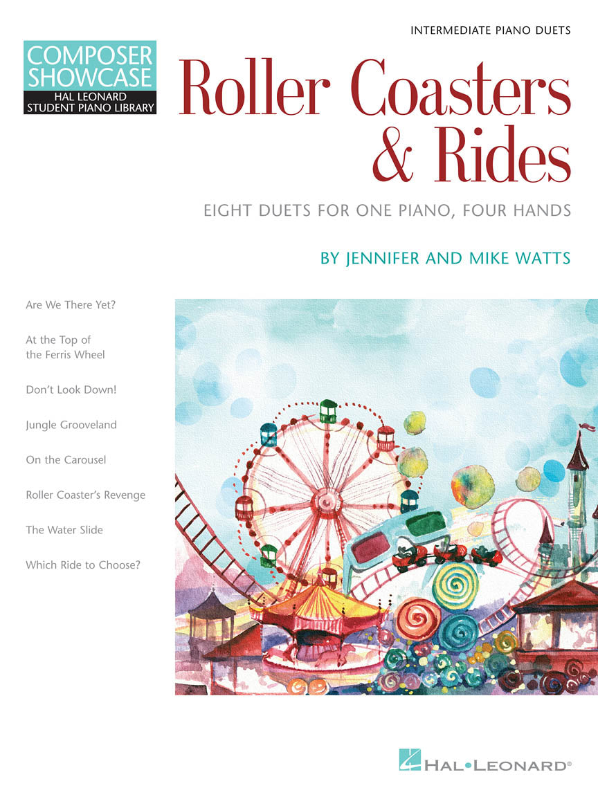 HLSPL Composer Showcase -Roller Coasters & Rides Piano Duet Book