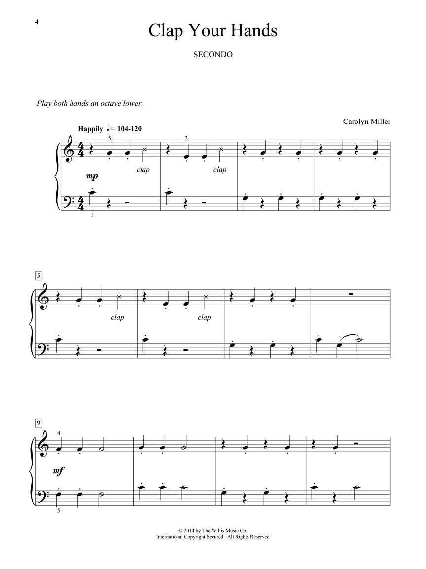 5 Easy Duets For Piano Book