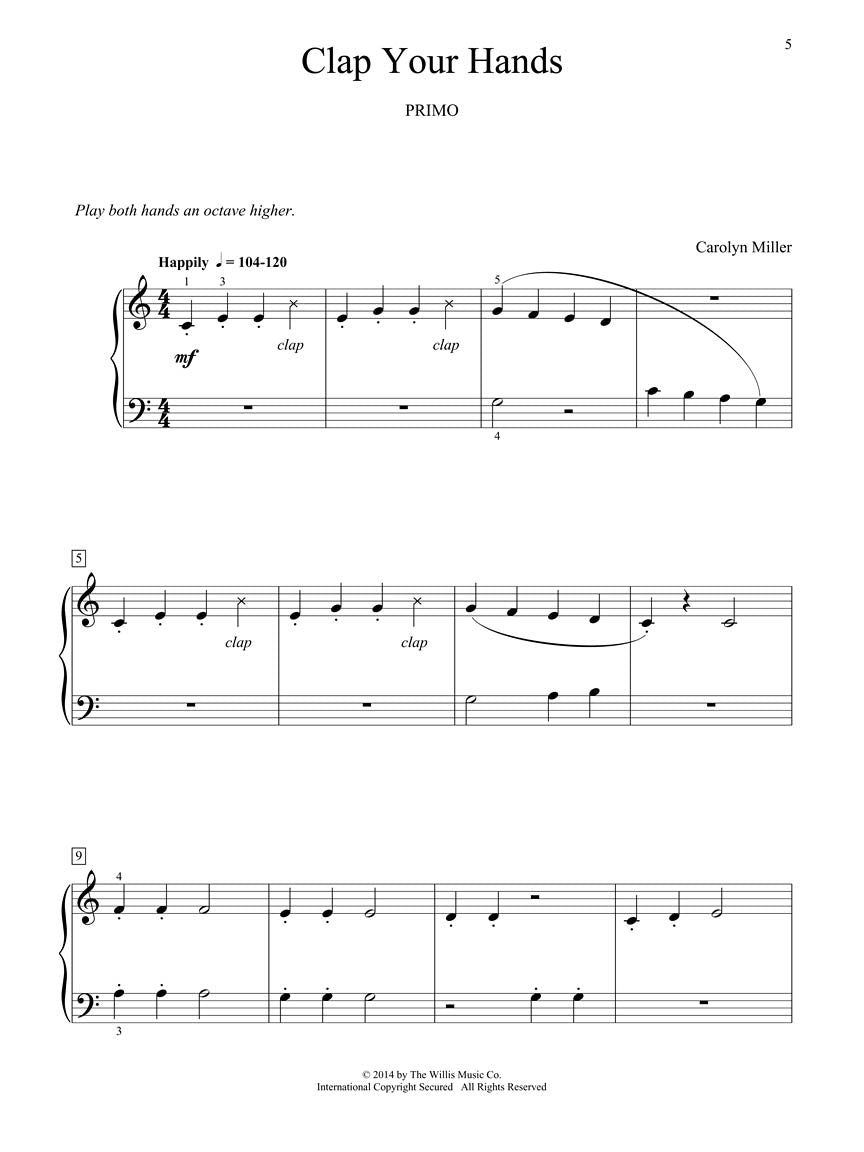 5 Easy Duets For Piano Book