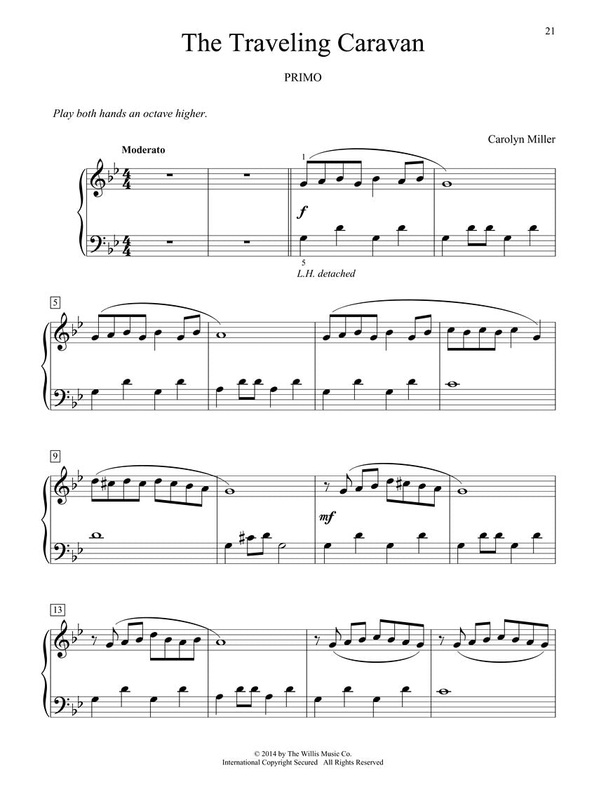 5 Easy Duets For Piano Book