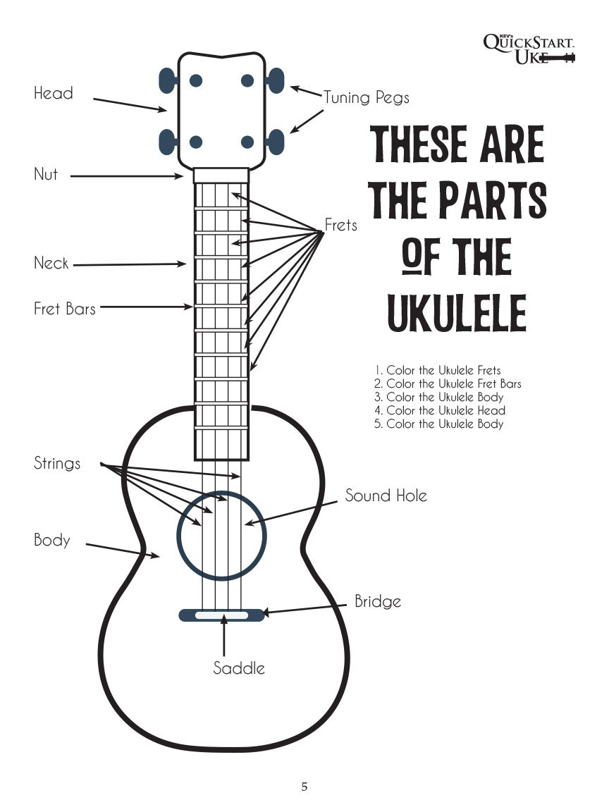 Kids Uke - Ukulele Activity Fun Book