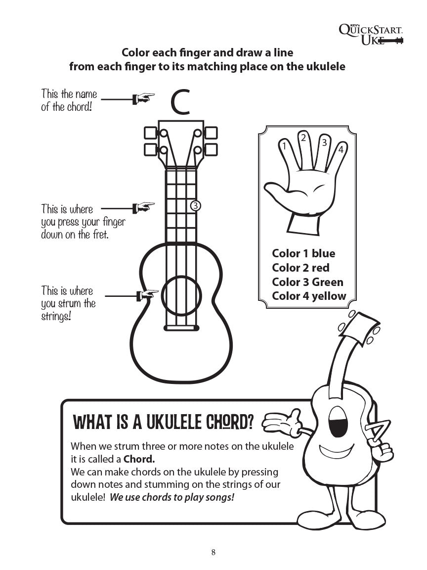 Kids Uke - Ukulele Activity Fun Book