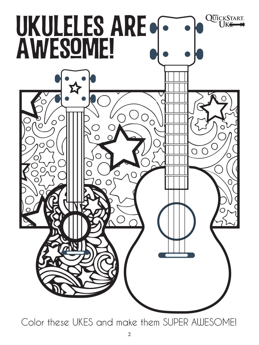 Kids Uke - Ukulele Activity Fun Book