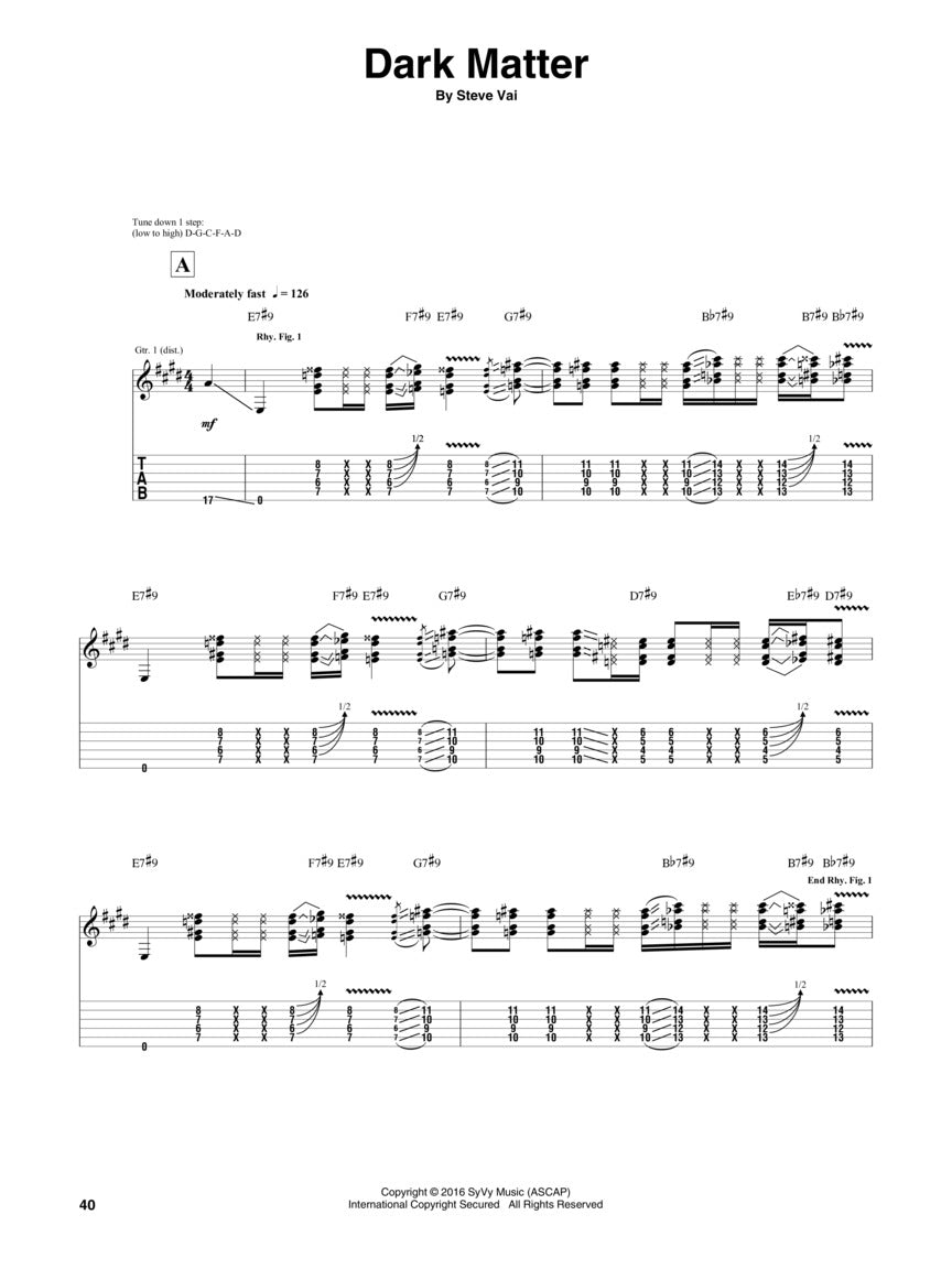 Steve Vai - Modern Primitive Guitar Tab Book