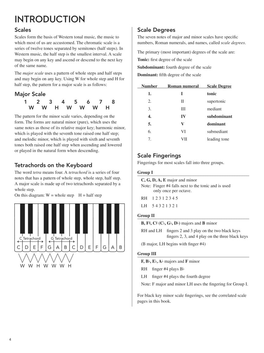 All-In-One Piano Scales Chords & Arpeggios Book