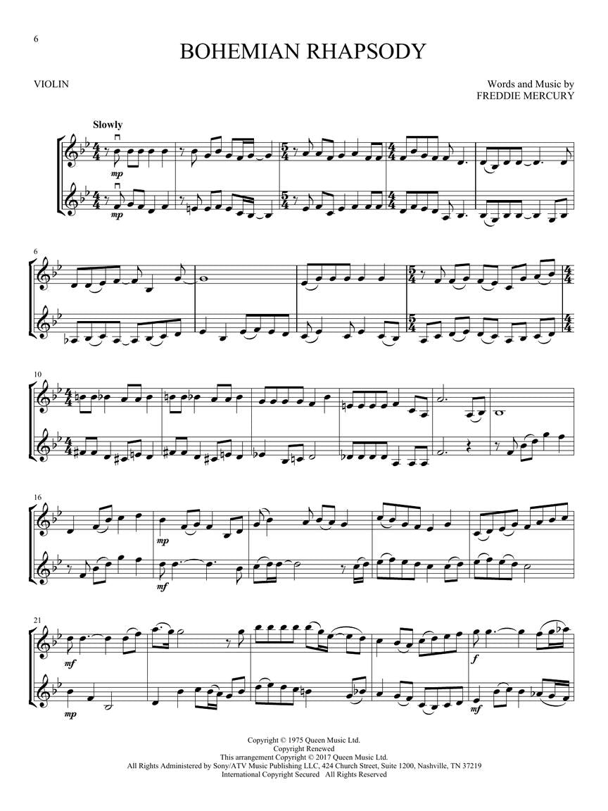 All Time Popular Songs For Violin Duet Book