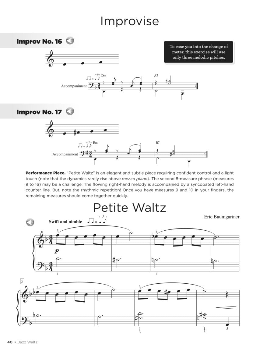 Jazz Piano Basics Book 1 (Book/Ola)