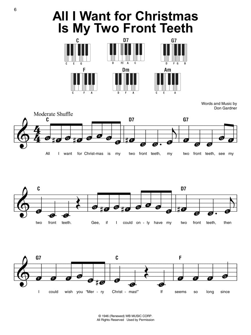 Christmas Songs - Super Easy Piano Songbook