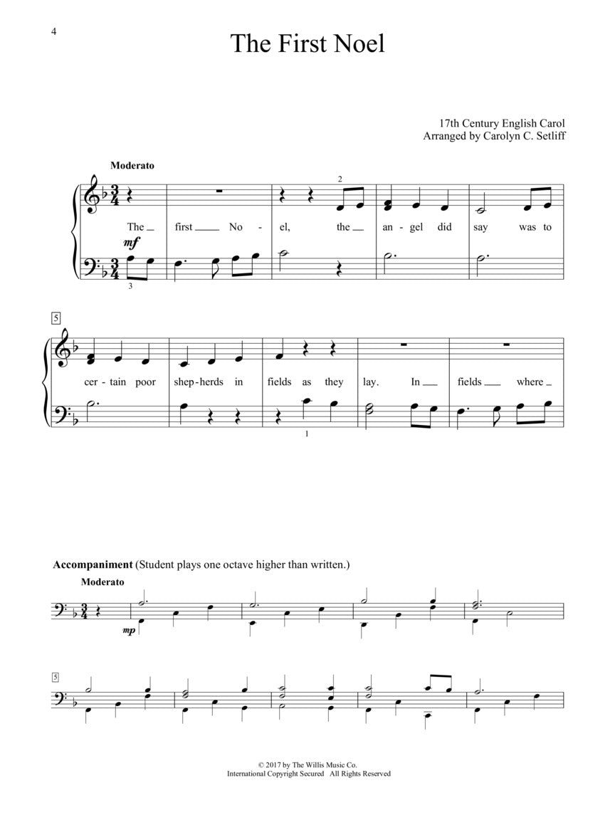 Christmas Carols For Kids Piano Songbook