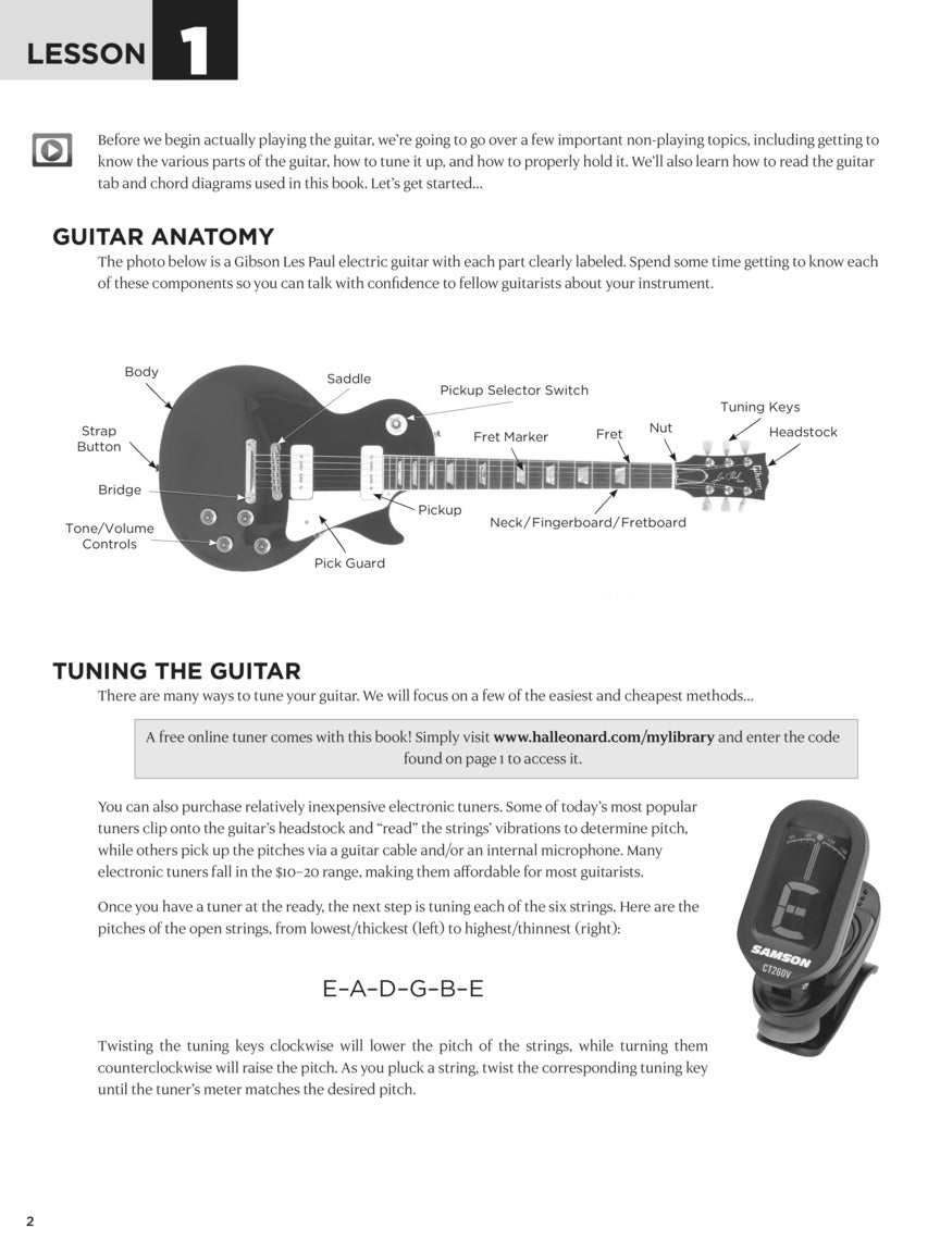 First 15 Lessons - Electric Guitar (Book/Olm)