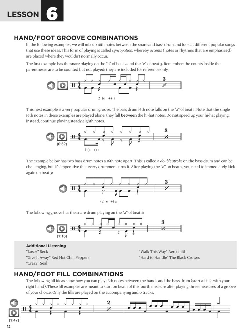 First 15 Lessons - Drums (Book/Olm)