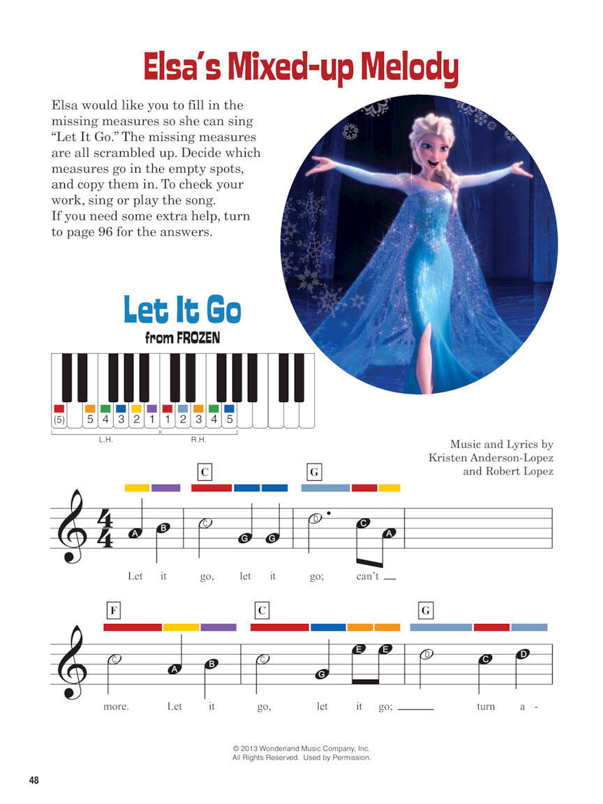 Disney Music Activity Book For Piano, Keyboards, Guitar & Vocal (2nd Edition)