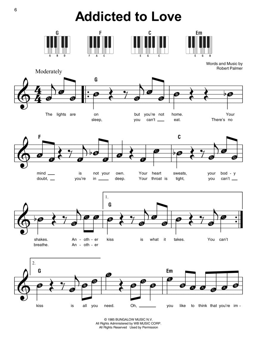 Four Chord Songs - Super Easy Piano Songbook