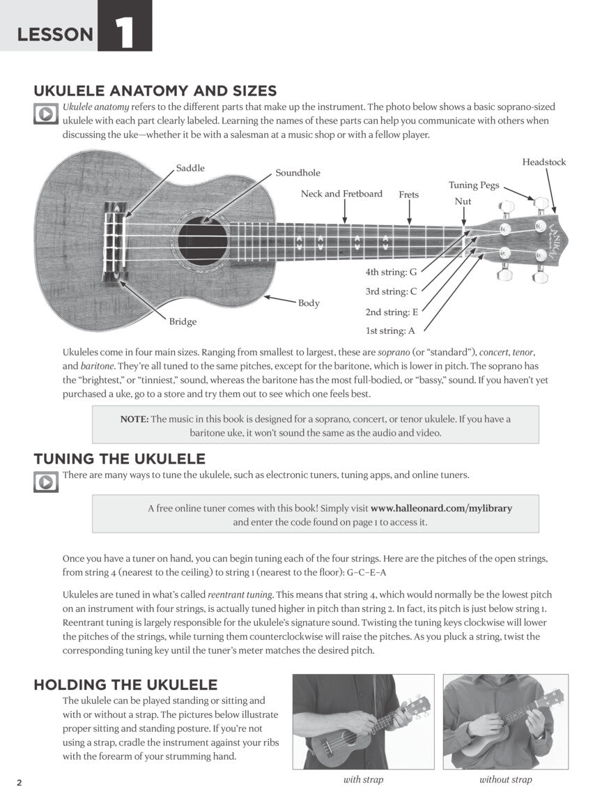 First 15 Lessons - Ukulele (Book/Olm)