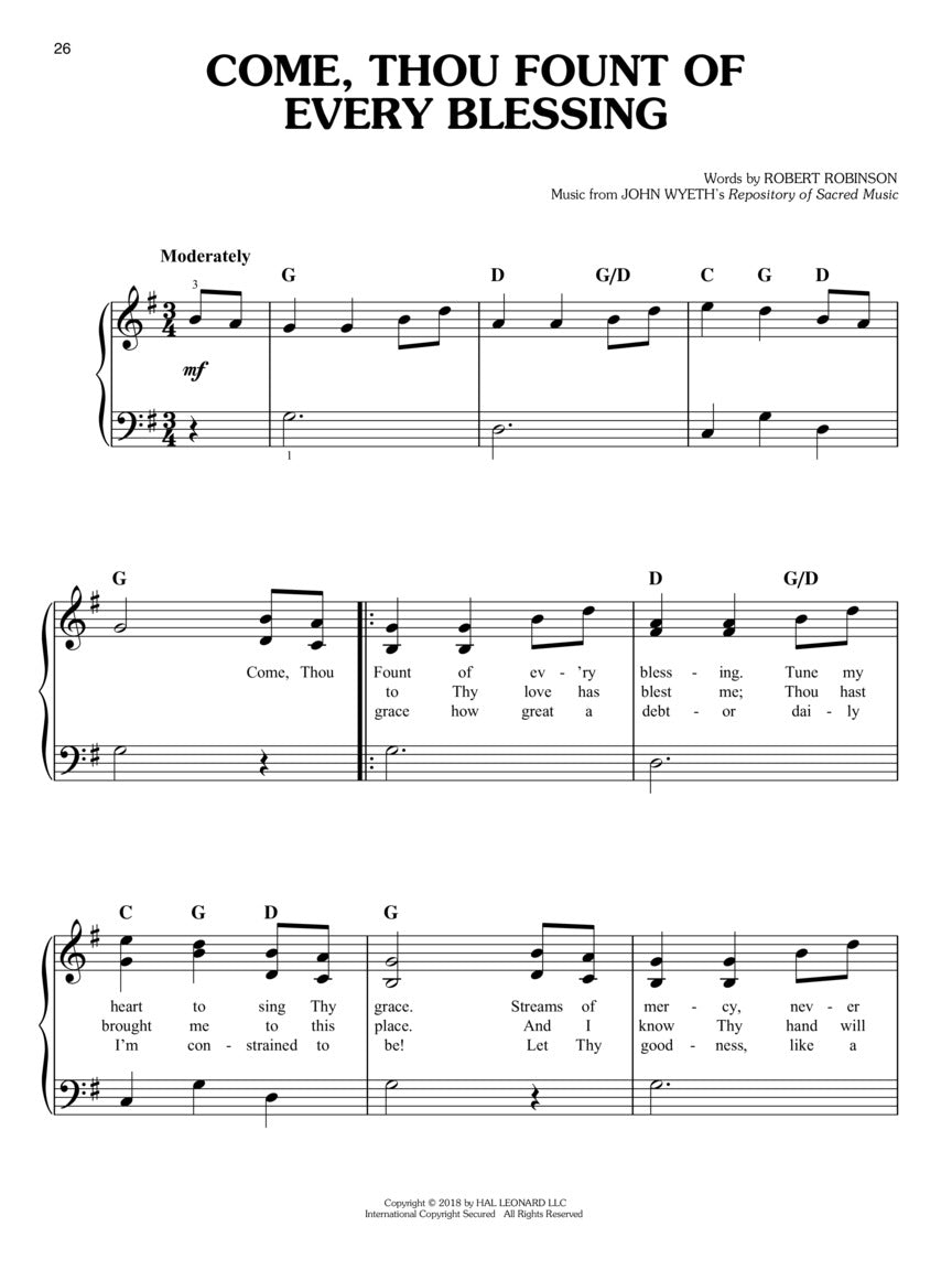 First 50 Hymns You Should Play On Piano