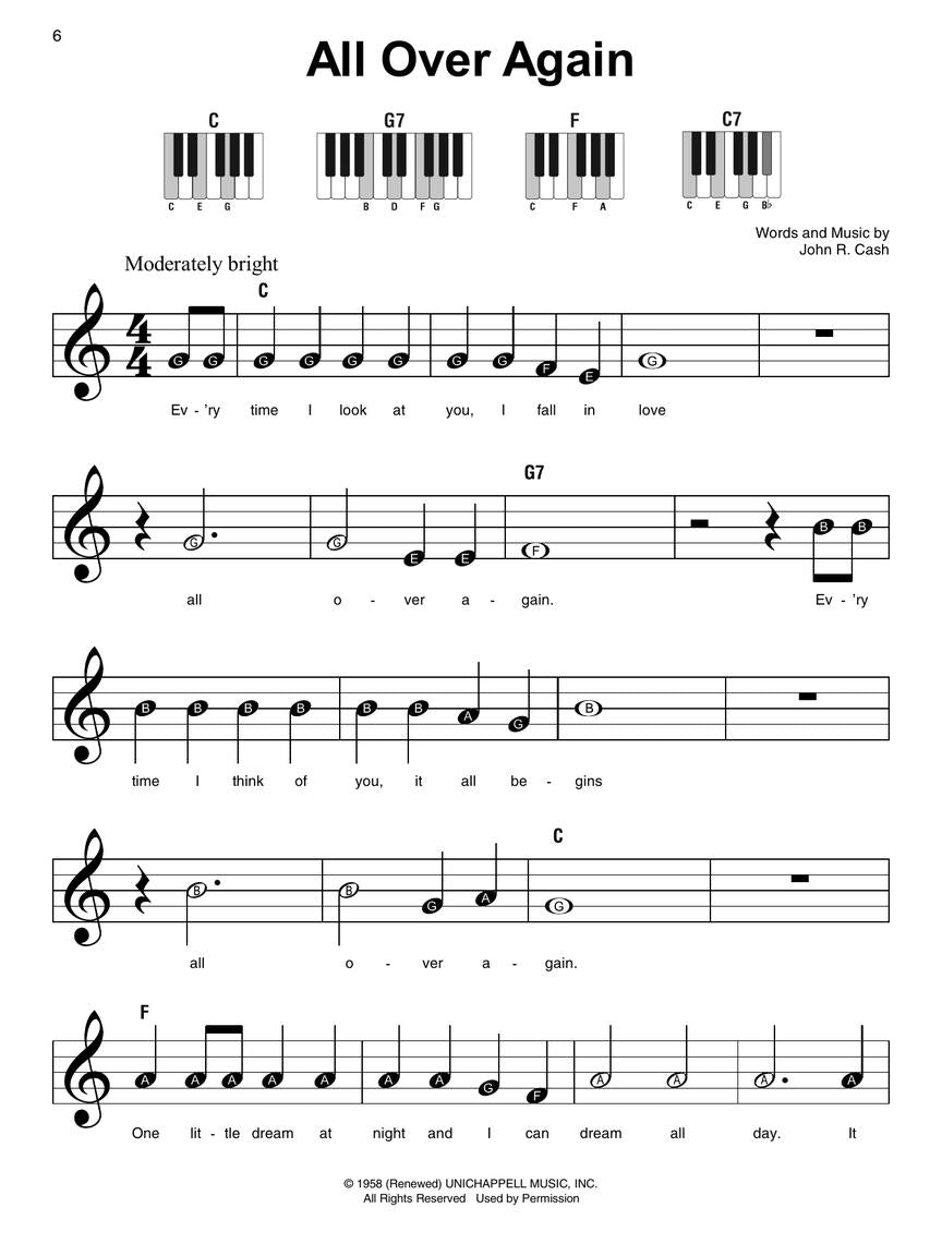 Johnny Cash - Super Easy Piano Songbook