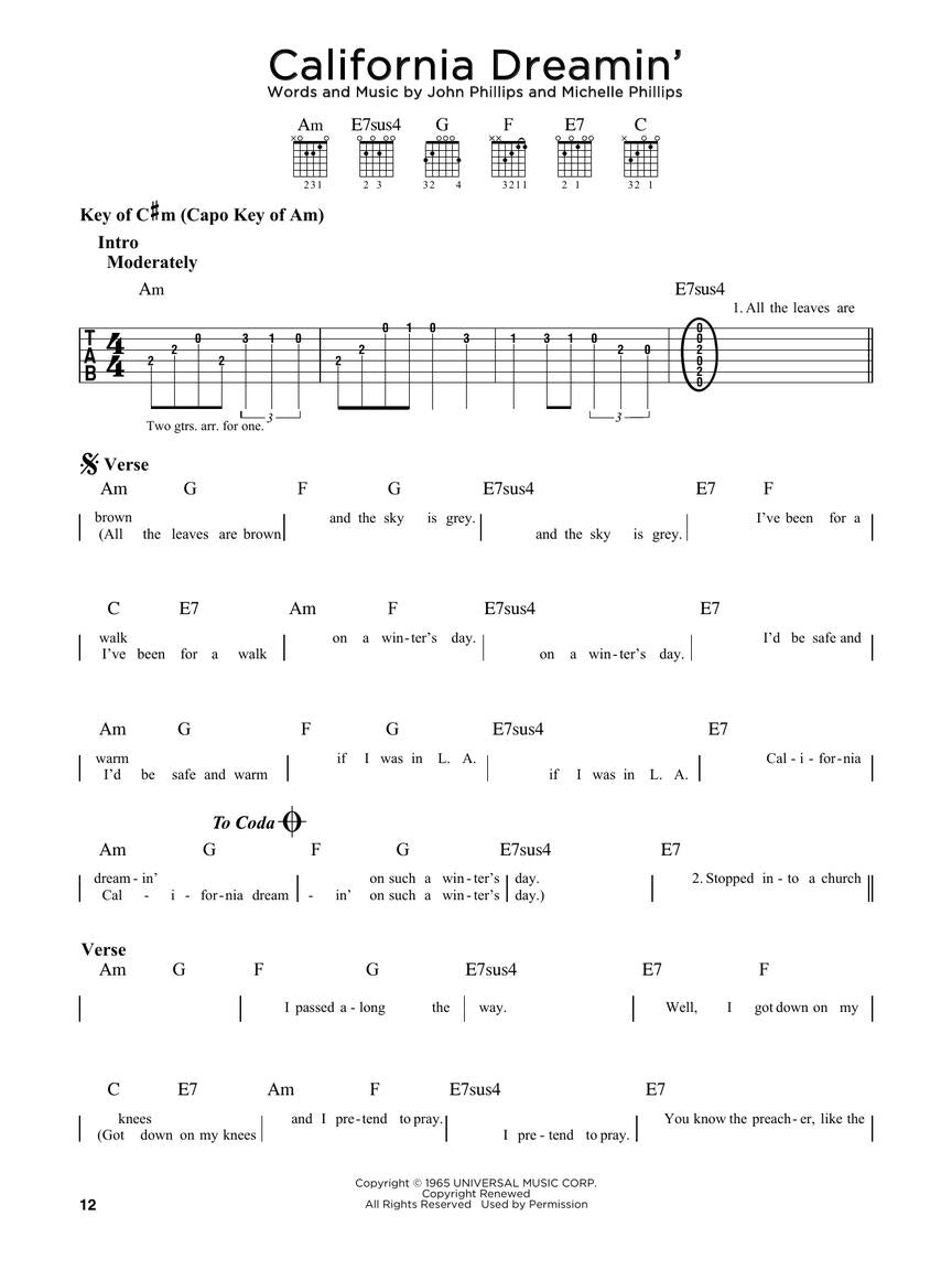 First 50 Songs You Should Play On 12 String Guitar Book