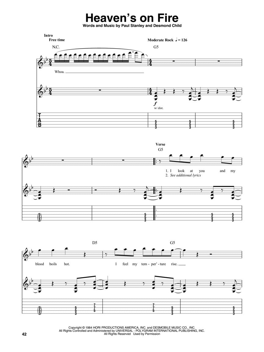 Kiss Deluxe Guitar Playalong Book/Ola