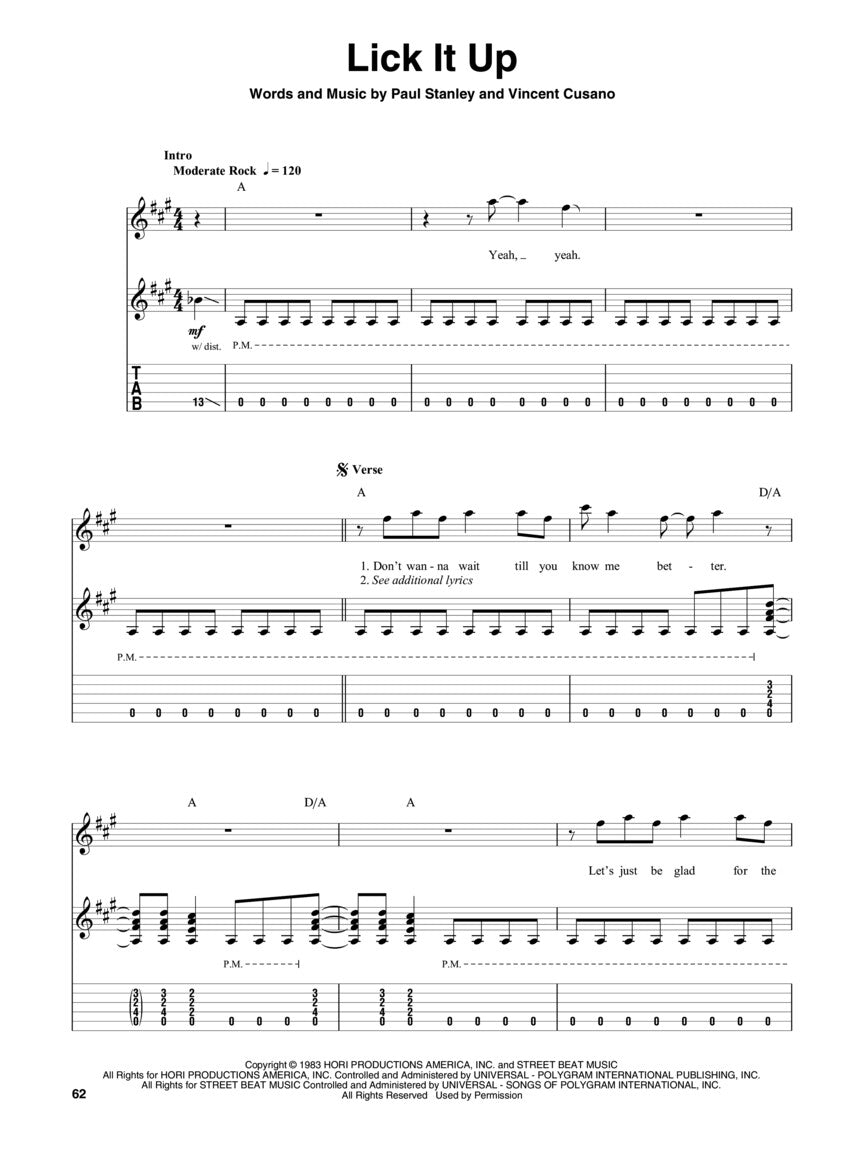 Kiss Deluxe Guitar Playalong Book/Ola