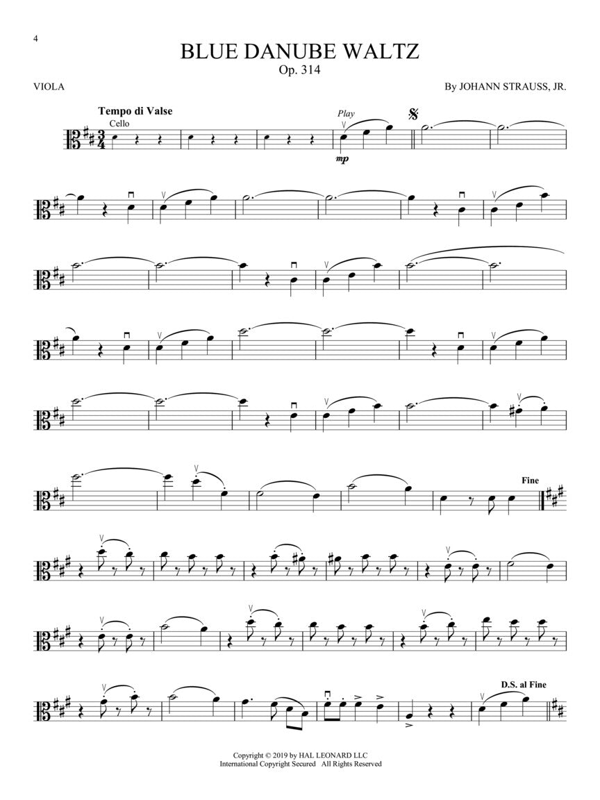 Great Classical Themes For Viola Play Along Book/Ola Strings