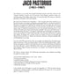 Jaco Pastorius Omnibook for Bass Clef Instruments (43 Songs)