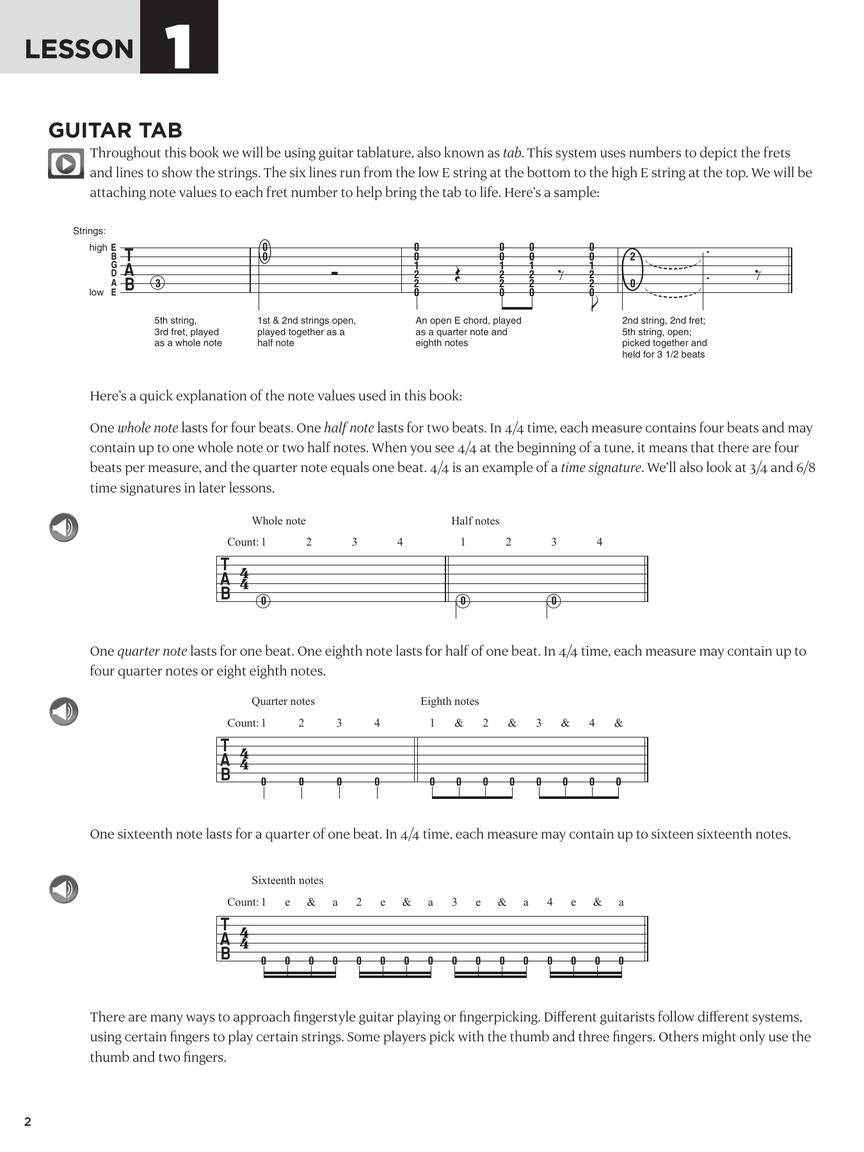 First 15 Lessons - Fingerstyle Guitar (Book/Olm)