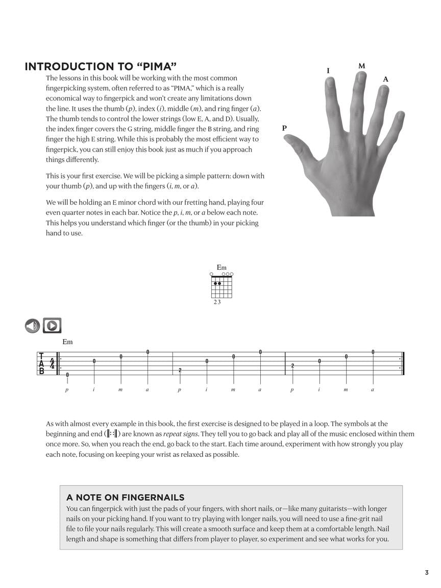 First 15 Lessons - Fingerstyle Guitar (Book/Olm)