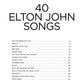 40 Elton John Songs - Really Easy Piano Book