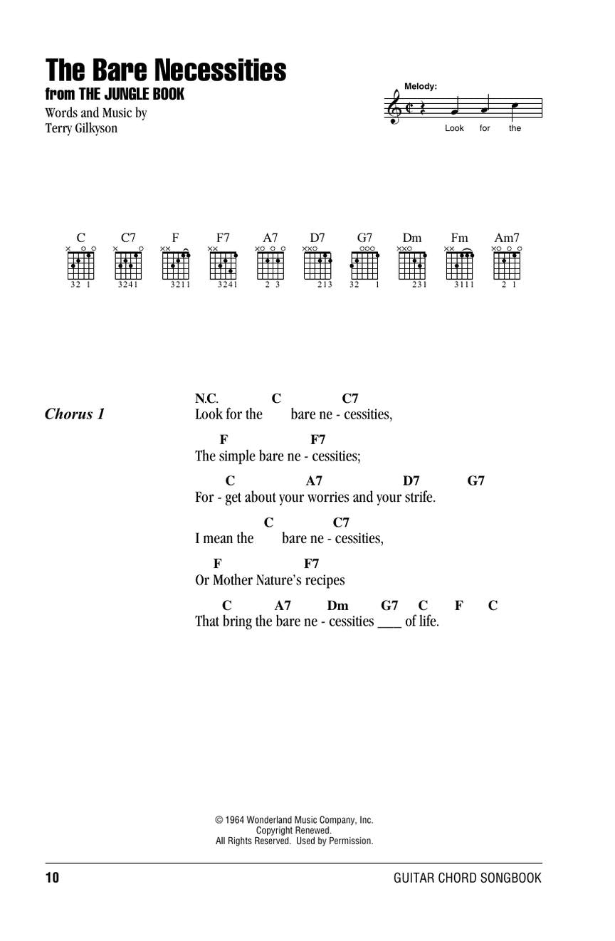 Disney Guitar Chord Songbook (2nd Edition)