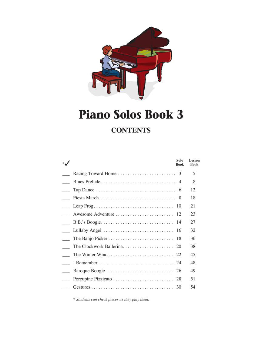 Hal Leonard Student Piano Library - Piano Solos Level 3 Book