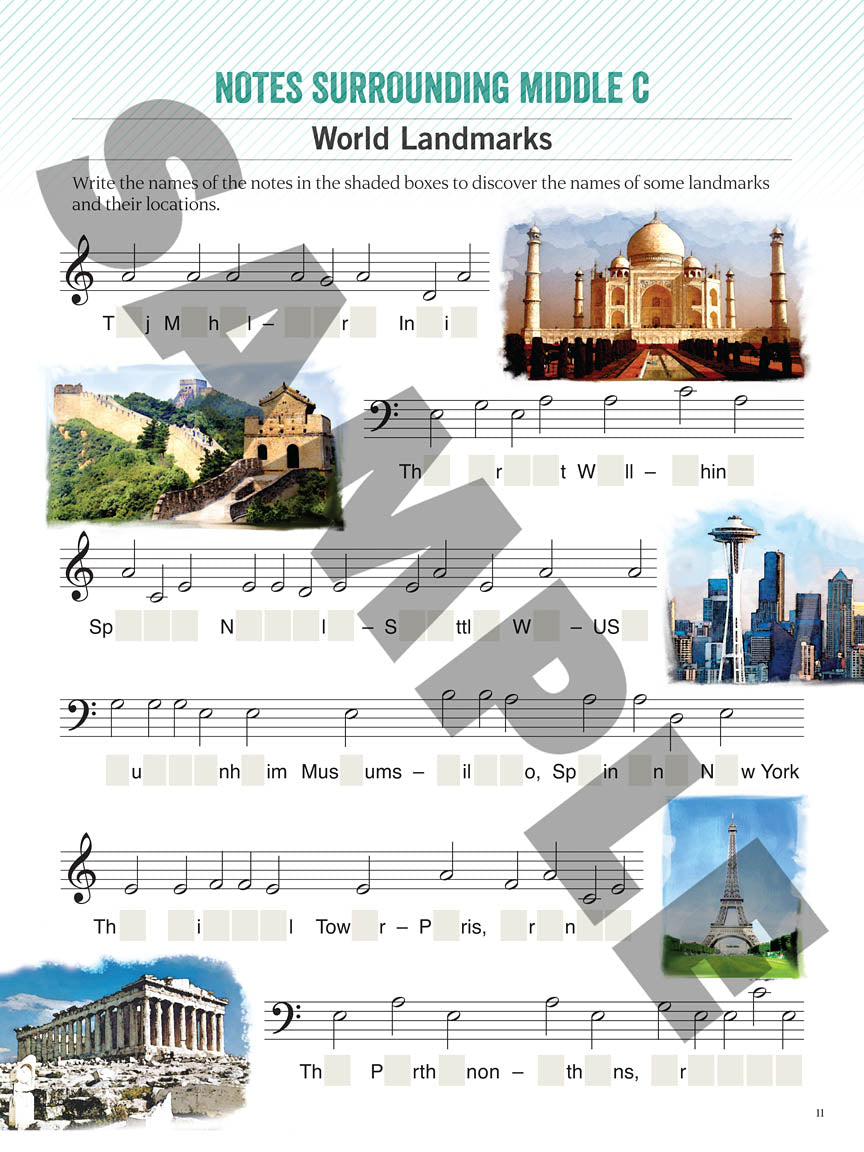 Notespeller Around The World Stories & Games Piano Book 1