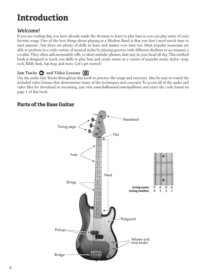 Modern Band Method - Bass Book 1 (Book/Olm)