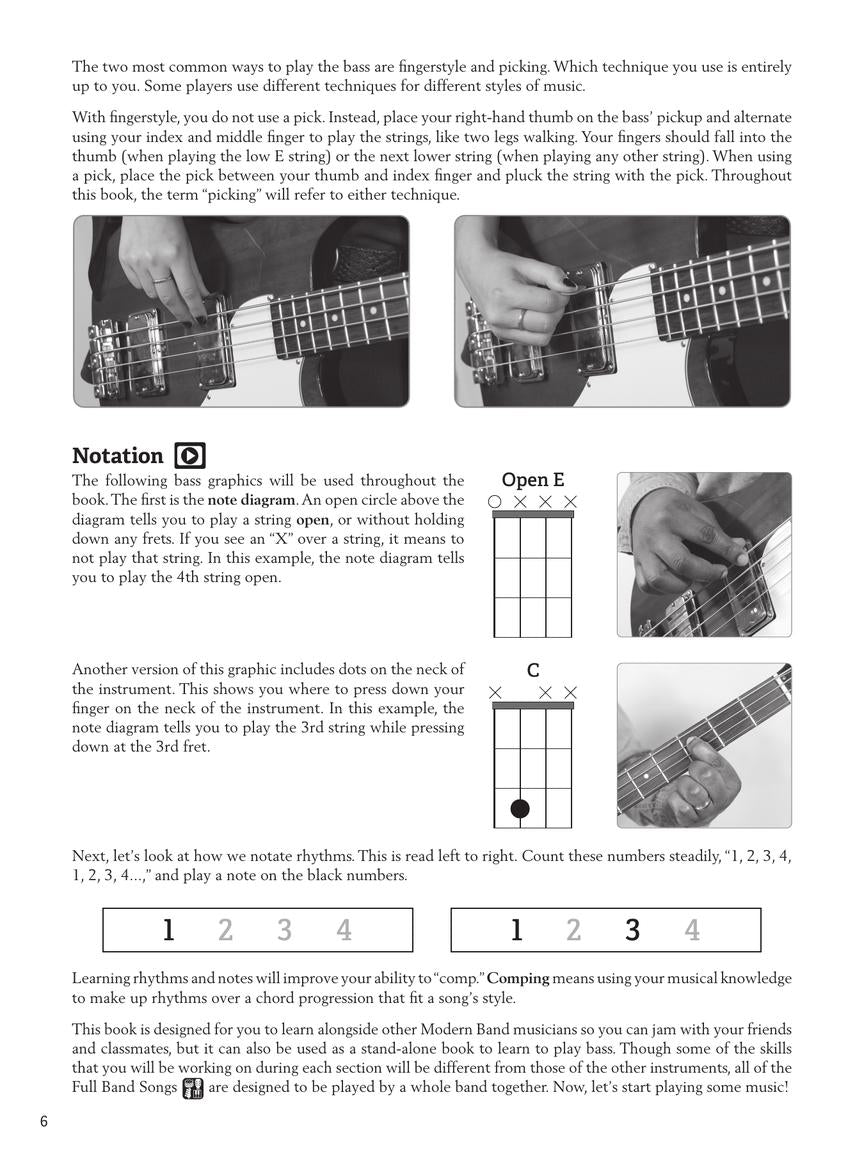 Modern Band Method - Bass Book 1 (Book/Olm)