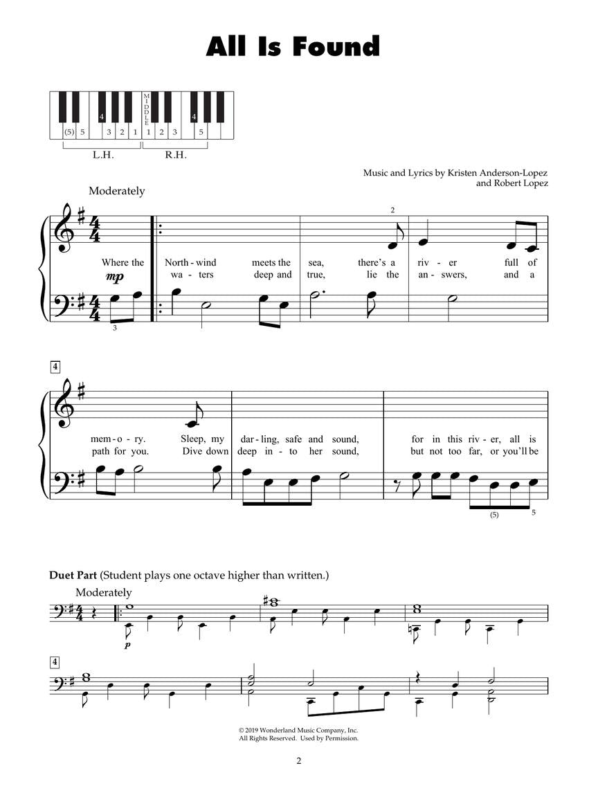 Frozen Ii - Five Finger Piano Songbook & Keyboard