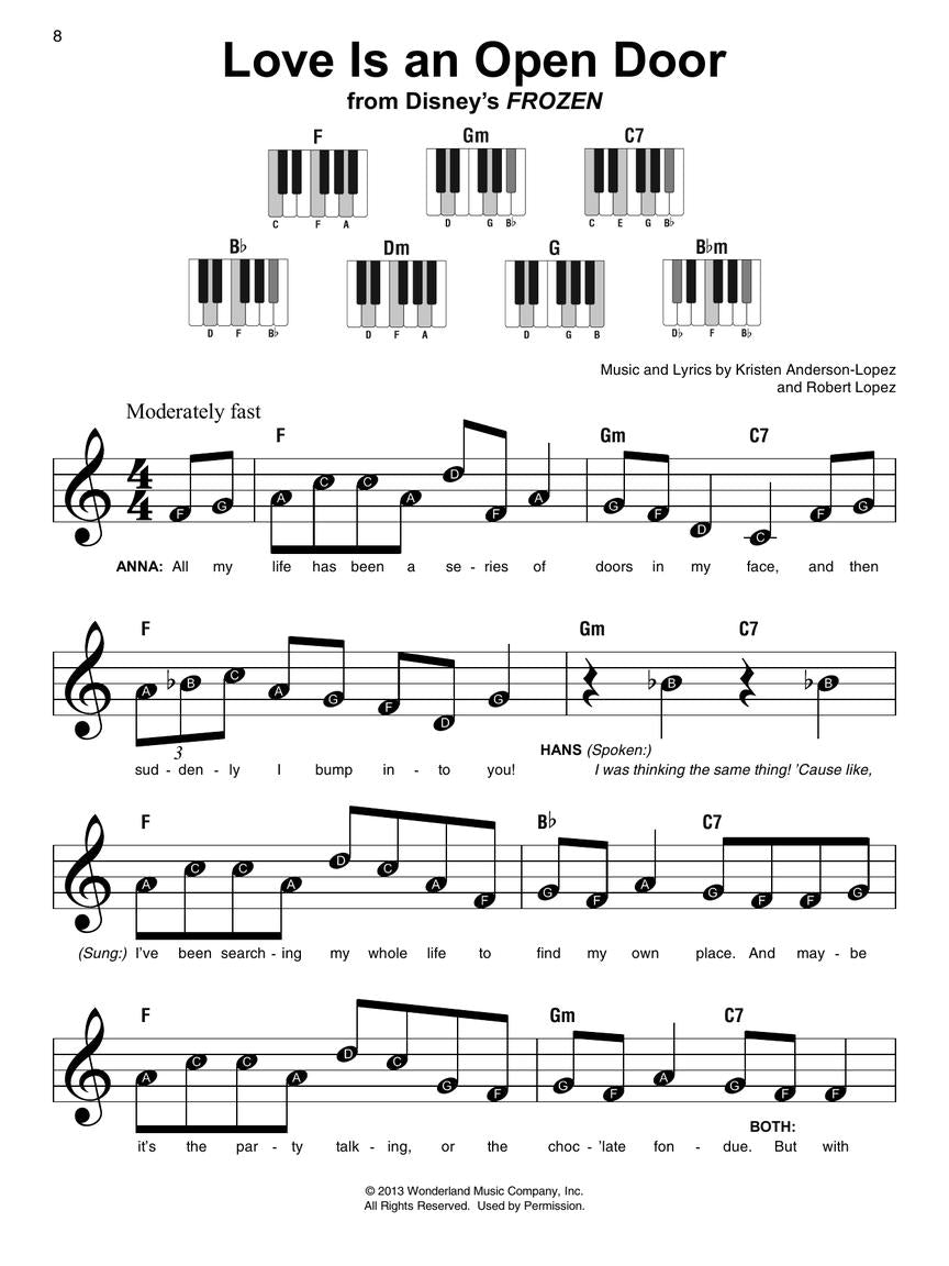 Disney's Frozen Collection - Super Easy Piano Songbook