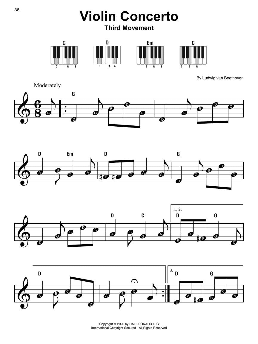 Beethoven - Super Easy Piano Songbook