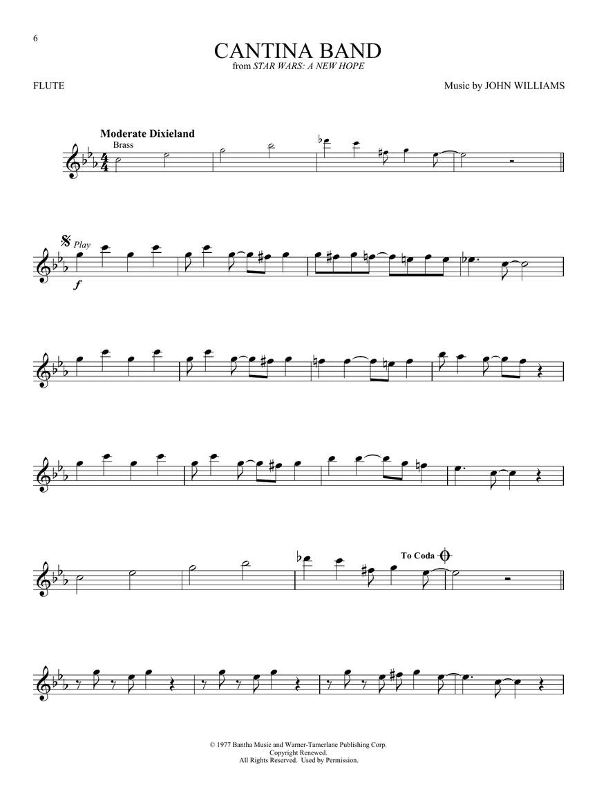 Star Wars Instrumental Play Along Flute Book/Ola