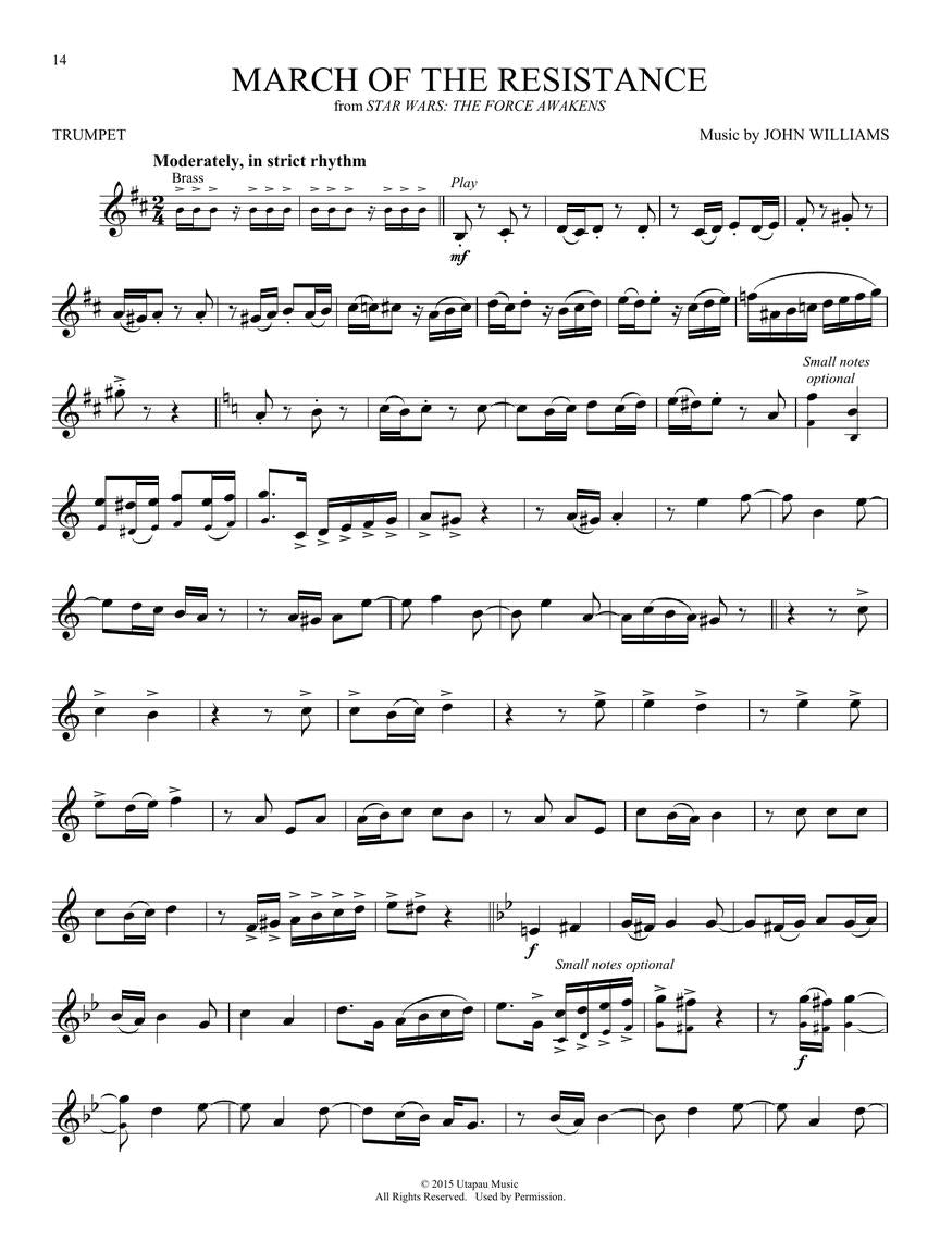 Star Wars Instrumental Play Along Trumpet Book/Ola