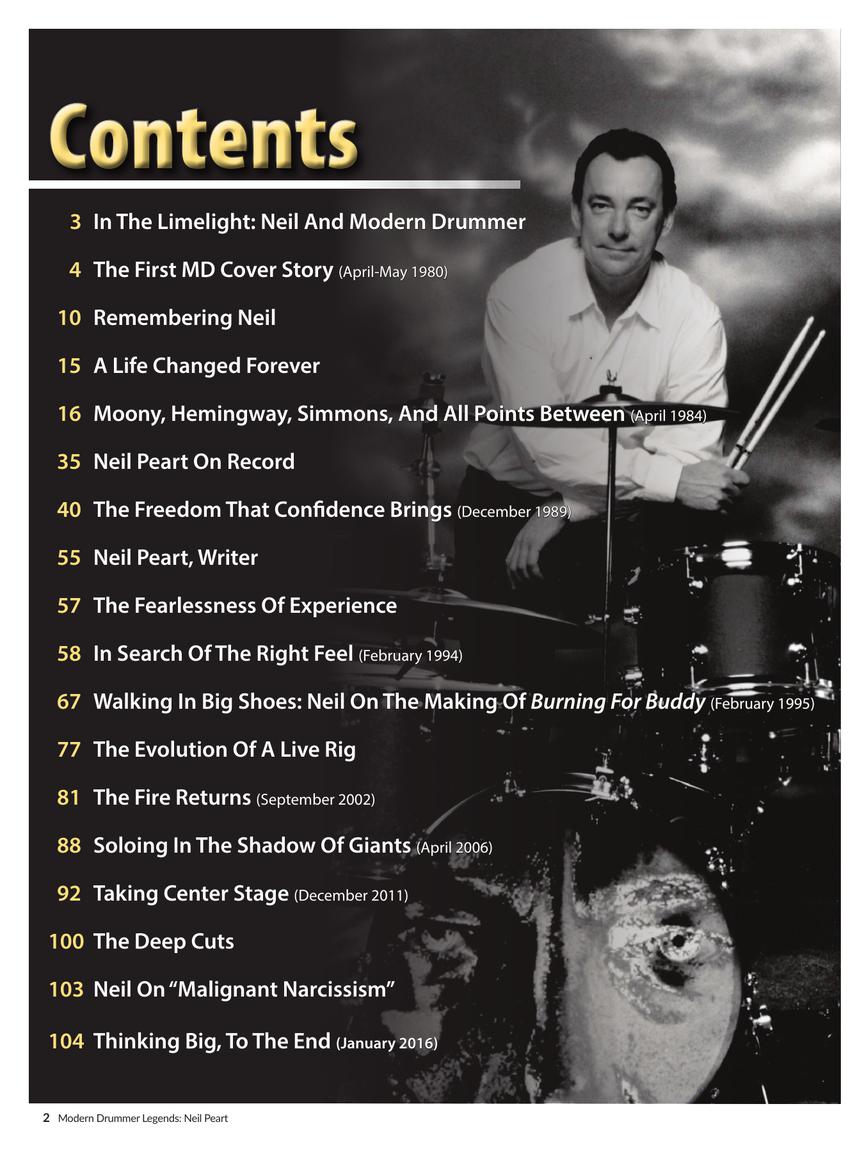 Modern Drummer Legends - Rush's Neil Peart Book