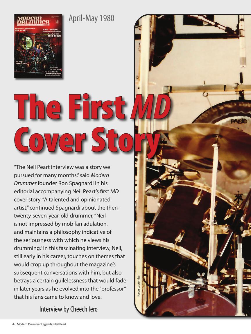 Modern Drummer Legends - Rush's Neil Peart Book