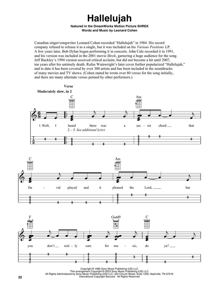 Movie Songs for Solo Fingerstyle Ukulele Book