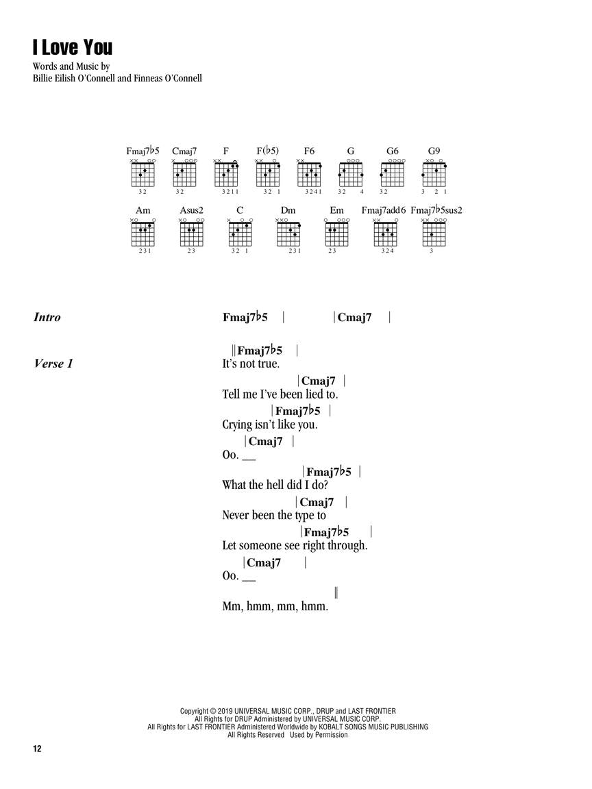 Billie Eilish - Strum & Sing Guitar Book