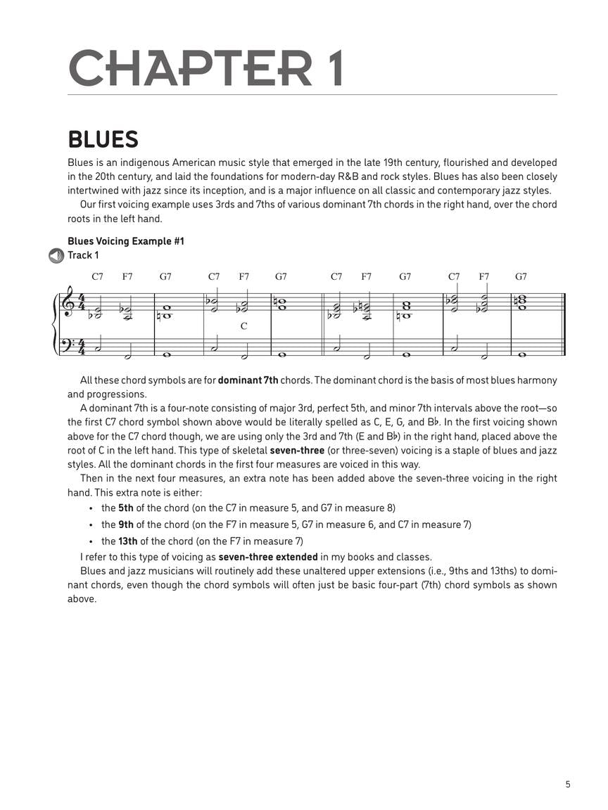 Piano Chord Voicings In All Styles - Book/Ola